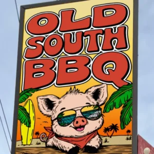 Old South BBQ Sign